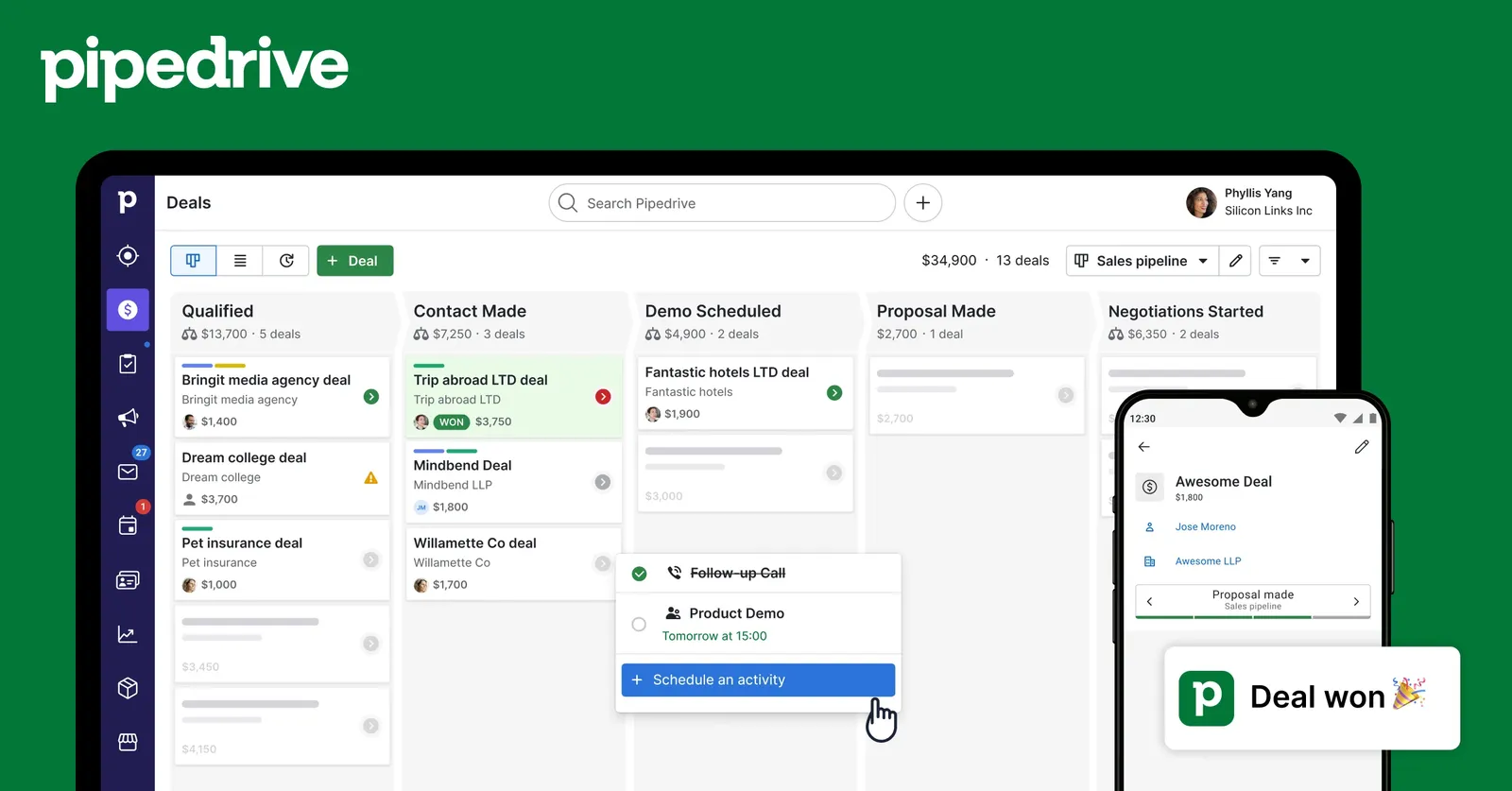 Pipedrive, un CRM apprécié par les sales